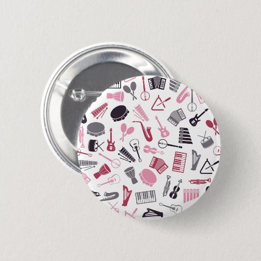 Musikmuster Button (Vorne & Hinten)
