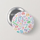 Musikmuster Button (Vorne & Hinten)