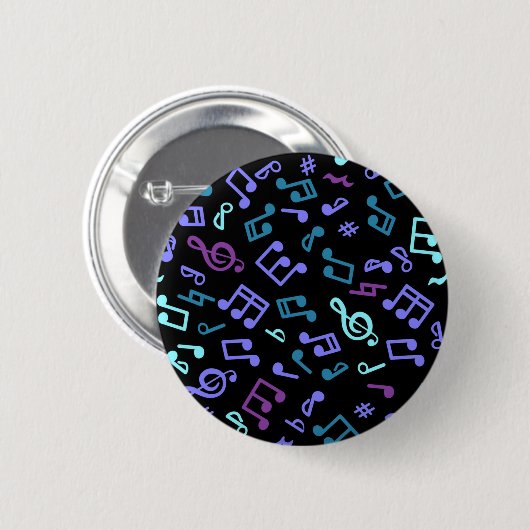 Musikmuster Button (Vorne & Hinten)
