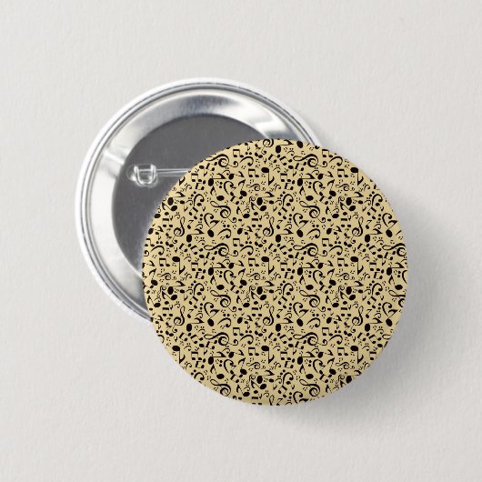 Musikmuster Button (Vorne & Hinten)