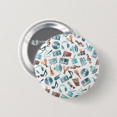 Musikmuster Button (Vorne & Hinten)