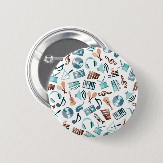 Musikmuster Button (Vorne & Hinten)