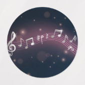 Musikmuster Etiketten (Design 1)