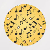 Musikmuster Etiketten (Design 1)