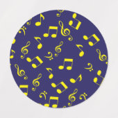 Musikmuster Etiketten (Design 2)