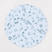Musikmuster Etiketten (Design 1)