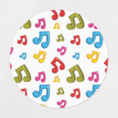 Musikmuster Etiketten (Design 2)