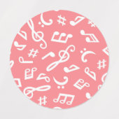 Musikmuster Etiketten (Design 1)