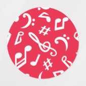 Musikmuster Etiketten (Design 1)