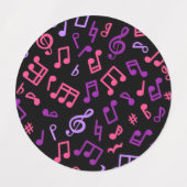 Musikmuster Etiketten (Design 2)