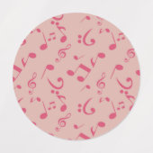 Musikmuster Etiketten (Design 1)