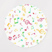 Musikmuster Etiketten (Design 1)
