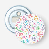 Musikmuster Flaschenöffner (Vorderseite)