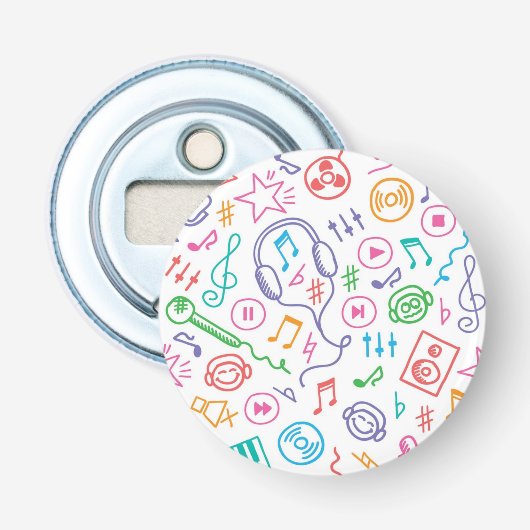 Musikmuster Flaschenöffner (Vorderseite)