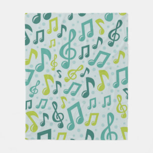 Musikmuster Fleecedecke