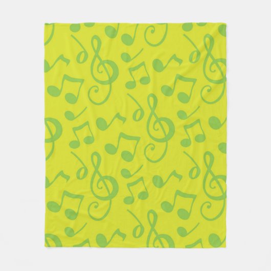 Musikmuster Fleecedecke (Vorderseite)