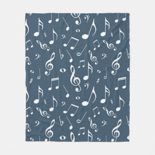 Musikmuster Fleecedecke