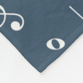 Musikmuster Fleecedecke (Ecke)