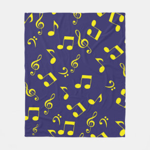 Musikmuster Fleecedecke