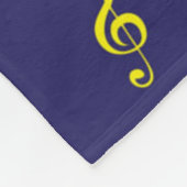 Musikmuster Fleecedecke (Ecke)
