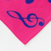 Musikmuster Fleecedecke (Ecke)