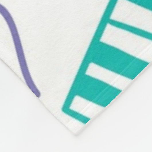 Musikmuster Fleecedecke (Ecke)