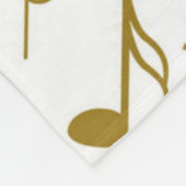 Musikmuster Fleecedecke (Ecke)