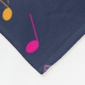 Musikmuster Fleecedecke (Ecke)