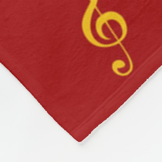 Musikmuster Fleecedecke (Ecke)