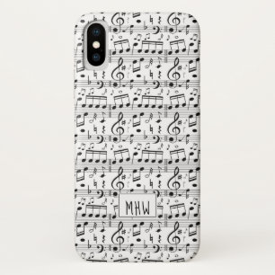 Musikmuster für individuelle Monogramm-Telefonfäll Case-Mate iPhone Hülle
