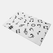 Musikmuster Fußmatte (Schrägansicht)