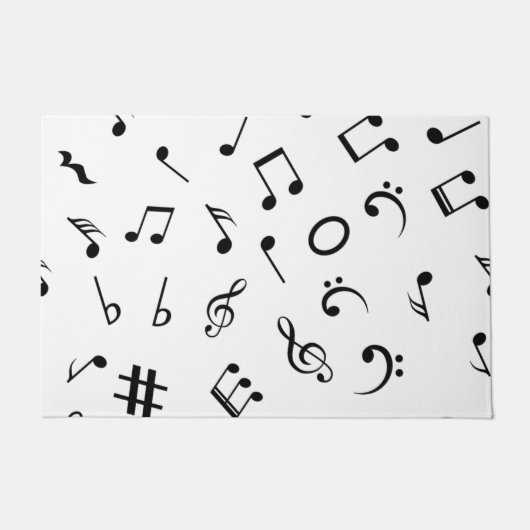 Musikmuster Fußmatte (Vorderseite)