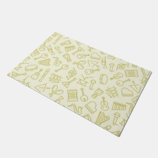 Musikmuster Fußmatte (Schrägansicht)