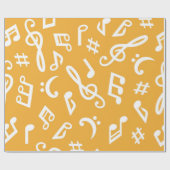 Musikmuster Geschenkpapier (Flach)