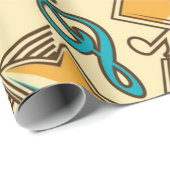Musikmuster Geschenkpapier (Rolleneckpunkt)