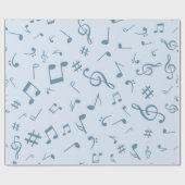 Musikmuster Geschenkpapier (Flach)