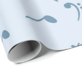 Musikmuster Geschenkpapier (Rolleneckpunkt)