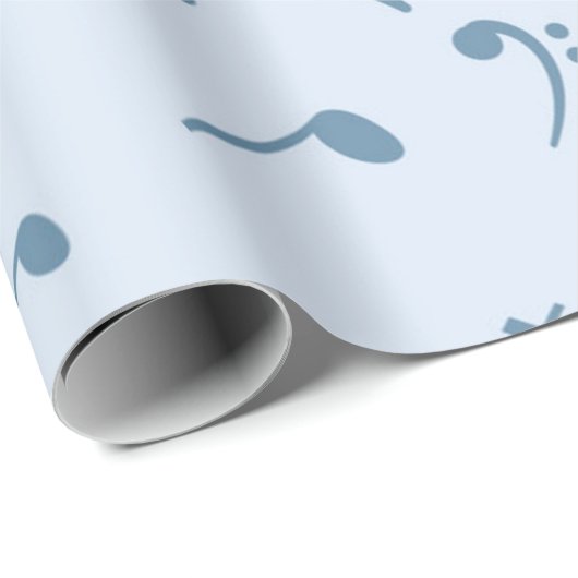 Musikmuster Geschenkpapier (Rolleneckpunkt)
