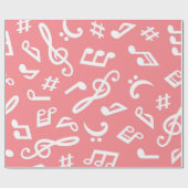 Musikmuster Geschenkpapier (Flach)