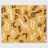 Musikmuster Geschenkpapier (Flach)