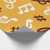 Musikmuster Geschenkpapier (Ecke)