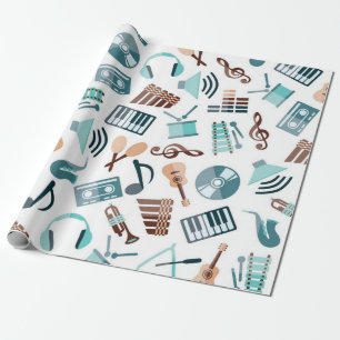 Musikmuster Geschenkpapier