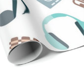 Musikmuster Geschenkpapier (Rolleneckpunkt)