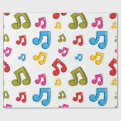 Musikmuster Geschenkpapier (Flach)