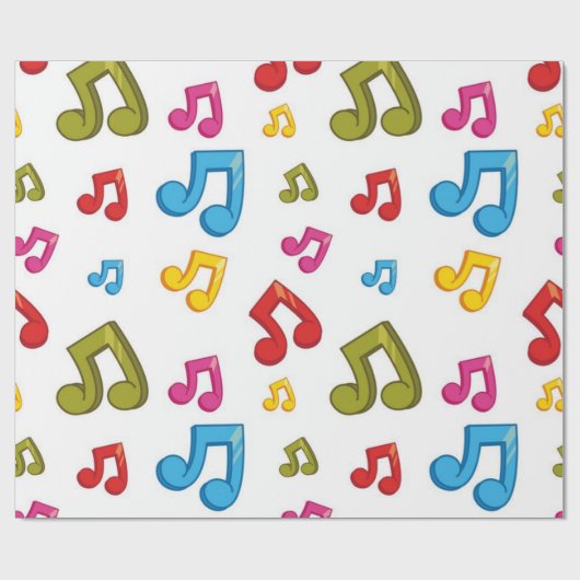 Musikmuster Geschenkpapier (Flach)