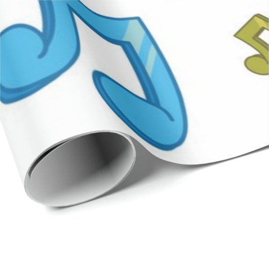 Musikmuster Geschenkpapier (Rolleneckpunkt)