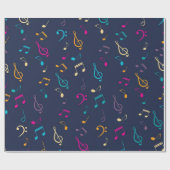 Musikmuster Geschenkpapier (Flach)