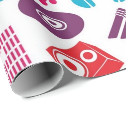 Musikmuster Geschenkpapier (Rolleneckpunkt)