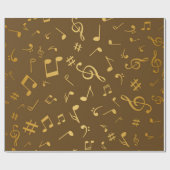 Musikmuster Geschenkpapier (Flach)