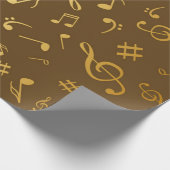 Musikmuster Geschenkpapier (Ecke)